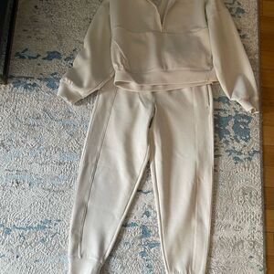 Cream Women's Tracksuit Set